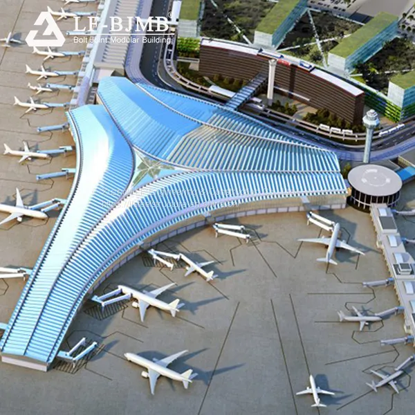 Prefabricated Steel Structure Truss Airport Terminal Construction photo-5