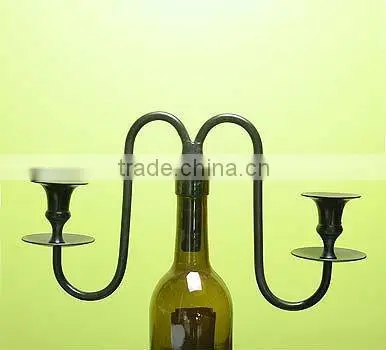 7 Lite Pillar Candlestick Candelabra With Iron Metal photo-5