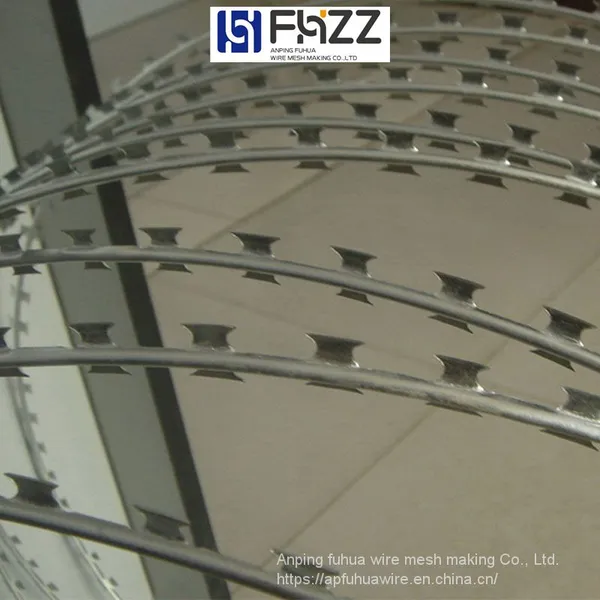 Hot Dipped Galvanized Razor Barbed Wire Fence for Borderline Epidemic Prevention and Isolation photo-2