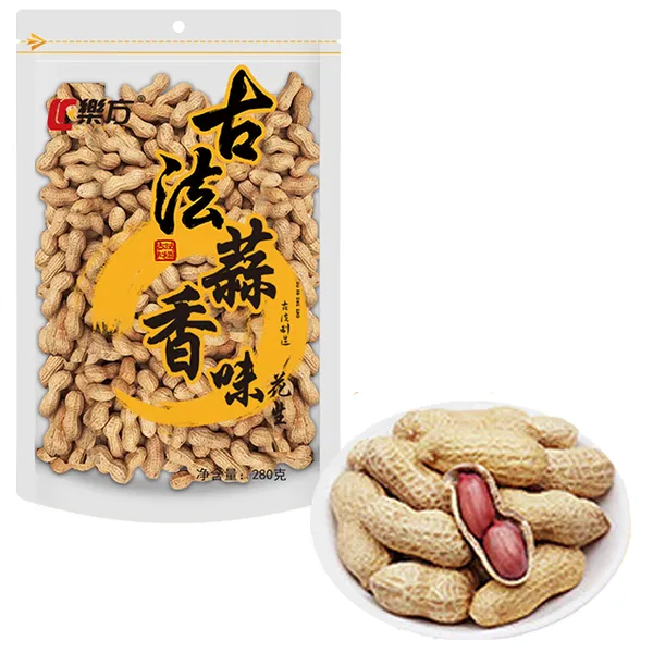 Wholesale Roasted Peanuts With Garic Flavor 280g Factory Price Nuts Snacks Brand Le Fang Traditional Process Series photo-2