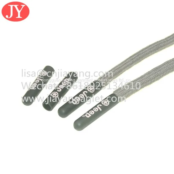 Manufacture Direct Sale Print Logo on Plastic Aglet Lace Aglet Tipping for Hoodies Cap Rope Shoelace photo-5
