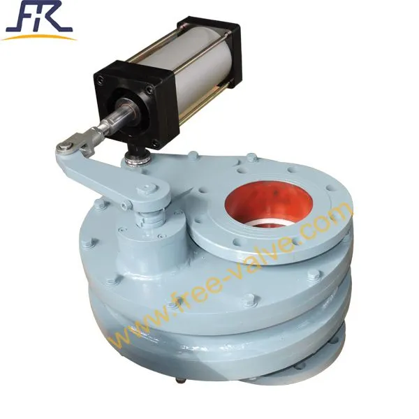Pneumatic Ceramic Lined Rotary Double Disc Gate Valve photo-3