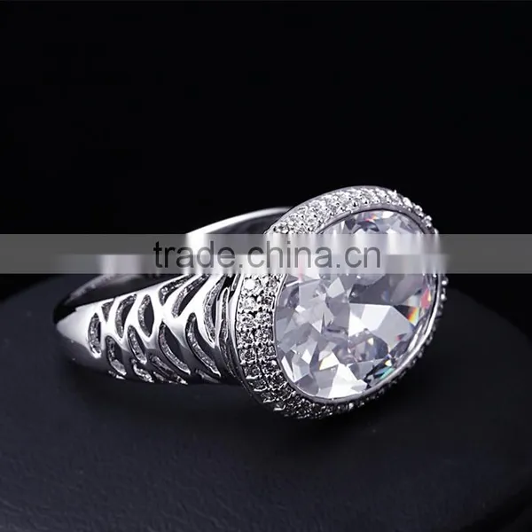 Lead Free Wedding Accessory Top AAA Quality Cubic Zirconia Anniversary Ring photo-4