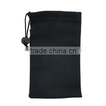 Plain Black Case Cover Protector Carrying Pouch For 5.5 Inch Cell Phone photo-4