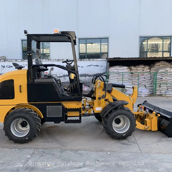Europe Popular Mini Loader Wolf Loader HZM811 With Cabin and Wide Tires photo-3