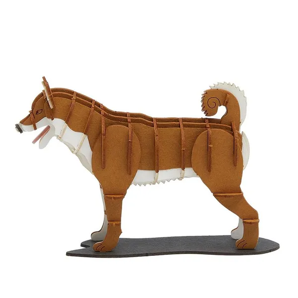 Wholesale Animals Shiba Inu Dog 3D Puzzle DIY Craft Kit for Adults and Kids - Cute Shiba Inu Pets Paper Craft Model photo-4