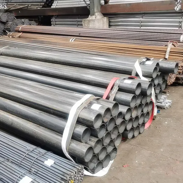 High Quality ERW Sch 40 80 Carbon Steel Tube Iron Pipes Galvanized Steel photo-2