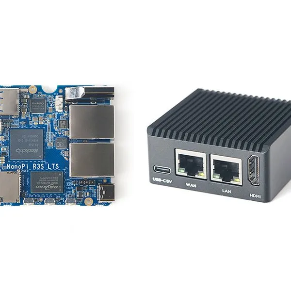 NanoPi R3S-LTS Single Board Computer | RK3566 | Dual Gigabit Ethernet | IoT Router SBC