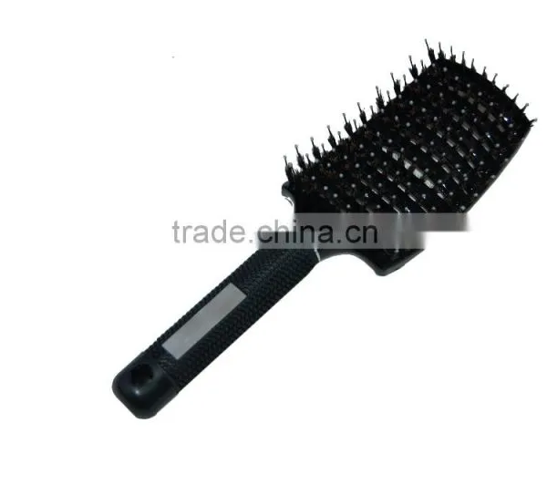 Professional Salon Fassional Plastic and Nylon Bristle Unique Curved Vent Brush photo-5
