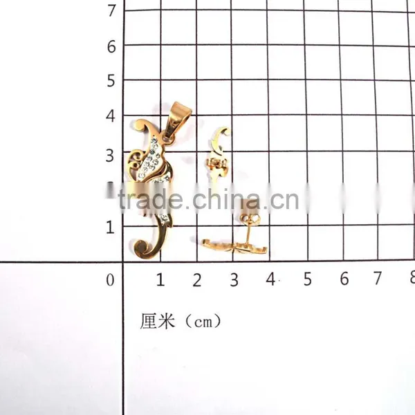 German Stainless Steel Jewelry Gold Plated Fashion Jewelry Sets photo-5