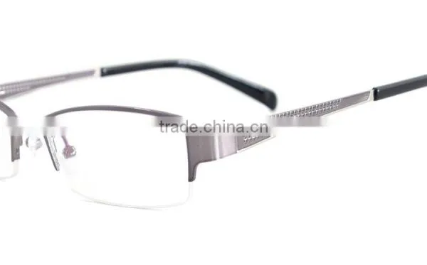 Metal Half Rim Men Eyeglass Frame Fashion Glasses Eyewear photo-5