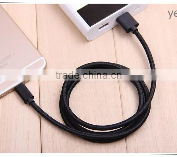 Nylon Woven Two Side Dual Usb Data Cable Bulk 2 in 1 photo-4