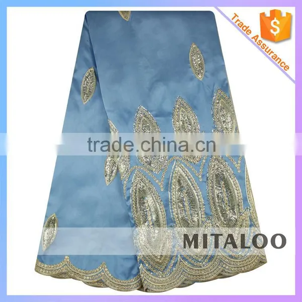 Mitaloo 2015 New Coming New Design Embroidery Lace Nigeria Wedding Lace Fabirc MGP1010 photo-5