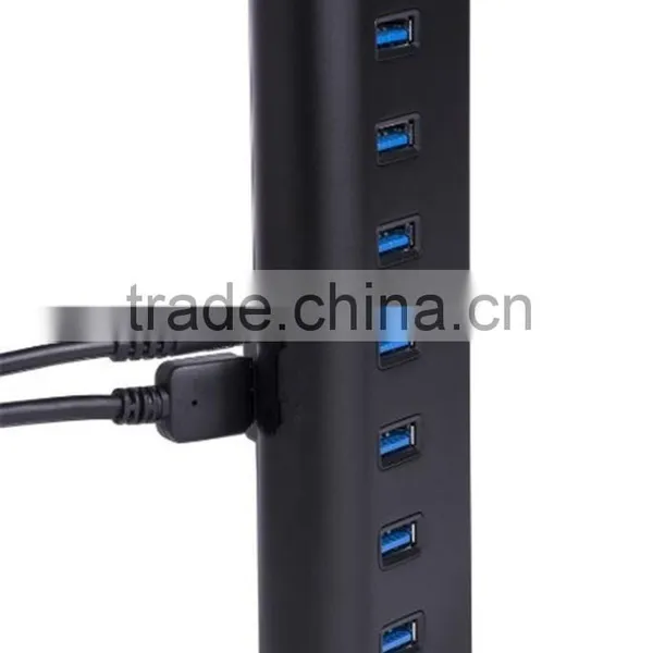 Slope-shape Black Hub USB 3.0 for AC PC Mobile Phone Charger photo-2