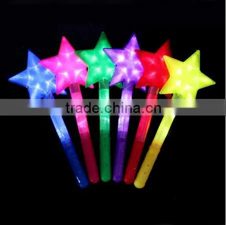 Color Star/Heart LED Light Stick Shiny Cheering Glow Flash Light Stick Christmas Gift Party photo-4