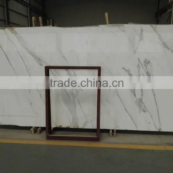 High Quality Statuarietto White Marble, Calacatta Black Marble/calacatta Gold Marble, Italy White Marble Slab photo-3