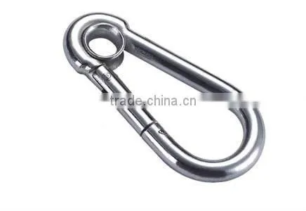 8mm STAINLESS STEEL SNAP HOOK WITH EYELET DIN 5299 FORM A photo-2