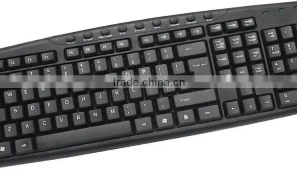 Office 2016 Hot Selling Desktop Big 107 Keys + 9 Hot Keys USB Wired Keyboard photo-2
