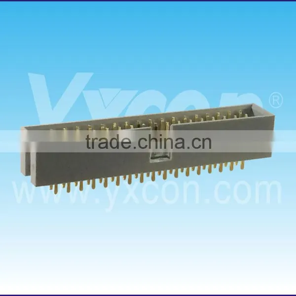 Dongguan ISO Certificate 2.54mm Pitch Two Rows 180 Degree Box Header photo-3