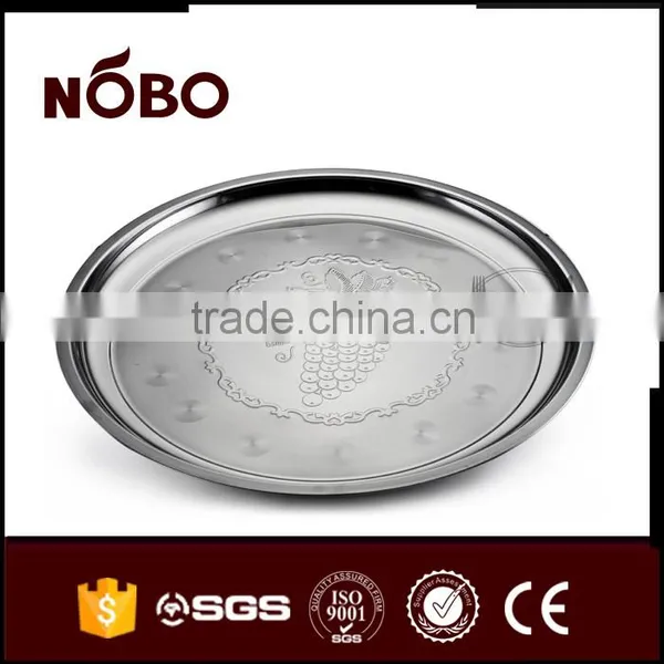 Stainless Steel Food Tray Plate With Round Shape photo-3
