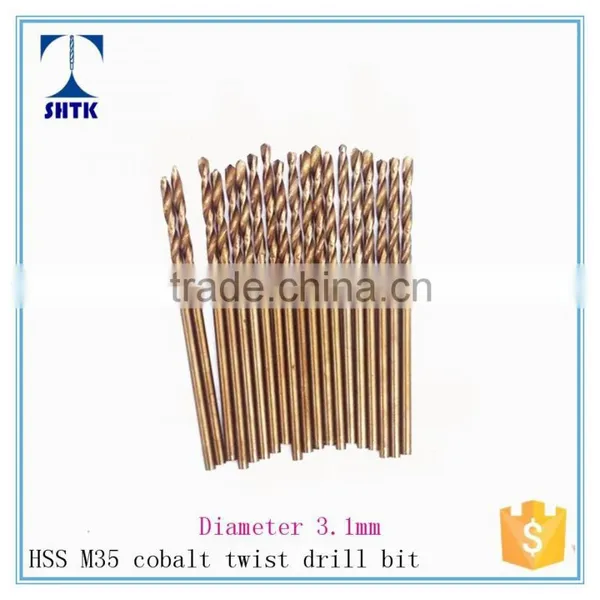 Factory Direct Supply, M35 Cobalt, Drill Bit, Twist Drill Bit Dia 3.1mm photo-2