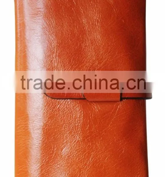 RFID Blocking Womens Leather Slim Wallet