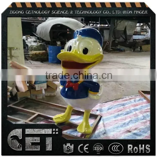 Fiberglass Donald Duck Statues Life-size Fiberglass Duck Sculpture Cartoon Character Statue photo-3