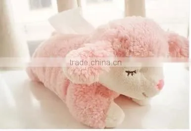 Tissue Box Cover/plush Cute Animal Shaped Tissue Box Covers/lovely Plush Cute Sheep Tissue Box