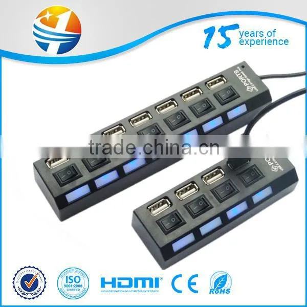 Promotional Gift SD/TF /M2/MS Card Reader +usb Hub With Led Logo photo-2