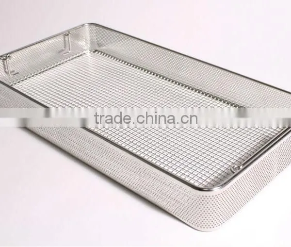Mesh Sterilization Trays/ Mesh Sterilization Baskets/ Perforated Mesh Sterilization Trays/ Surgical Trays/ Wire Mesh Trays