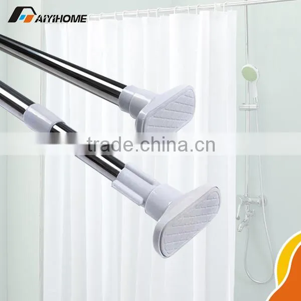Easy Installation Corner Bathroom Shape Shower Curtain Pole / Rod / Rail Curved Mental Shower Curtain Rod photo-2