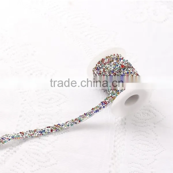 Colorful Resin Rhinestone Chain Hotfix Rhinestone Trim photo-3