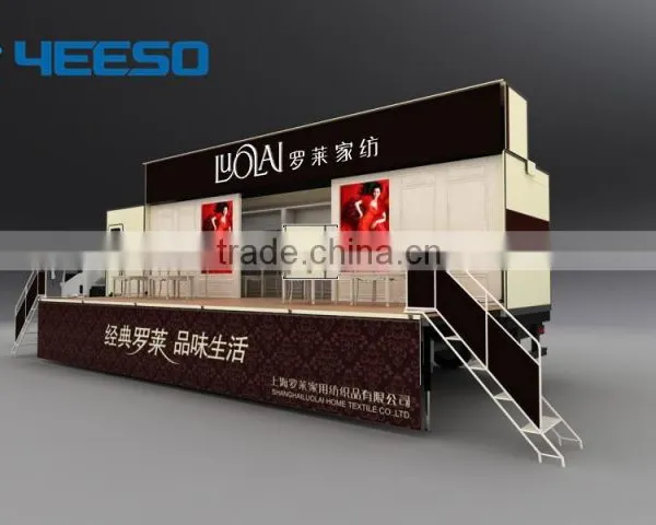 YEESO Mobile LED Container Truck With Big Portable Stage photo-3
