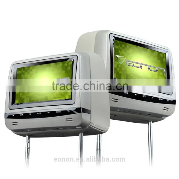 EONON L0288 7" HD Car Headrest Monitor With Built in DVD (Gray Color) photo-2