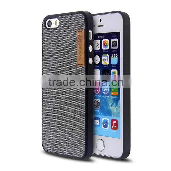 Fabric Back Cover Mobile Case For IPhone 5/5S/SE photo-4