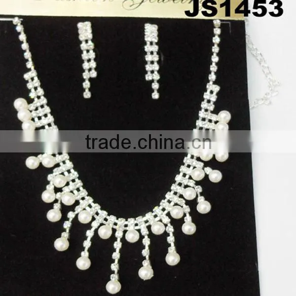 Cheap Pakistani Pearl Necklace and Earring Set