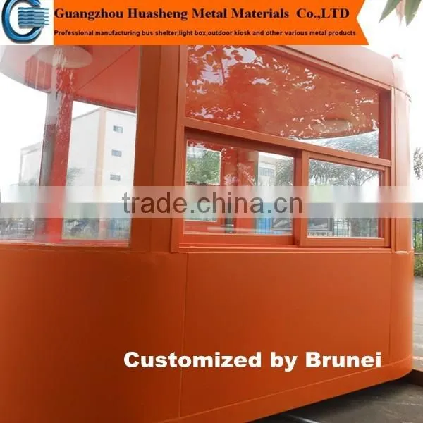 Hot Sale Prefab Outdoor Metal Retail Kiosk Booth / Modern Design Newspaper and Magazine Kiosk photo-3