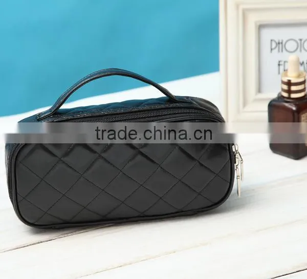 Japanese and South Korean Style Ladies PU Handle Bag High Quality Cosmetic Bag