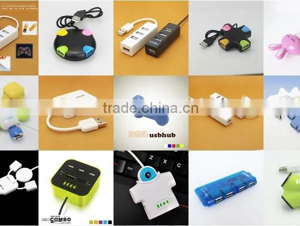 Mini Super Slim High Speed 4-port Usb 3.0 Hub Can Customize Glowing Logo photo-4