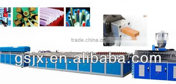 PP PVC Wood Plastic Composite Production Line