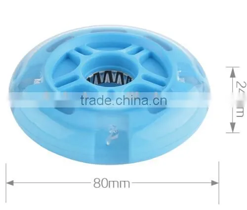 76*24mm LED 3 Inches Small pu Scooter Wheel With Light