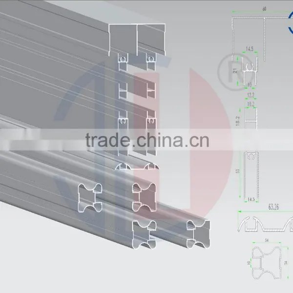 Alumium Components Niagara Doors Style ( Top - Bottom Tracks , Vertical Style, Top and Bottom Rails, Wheels ) photo-3