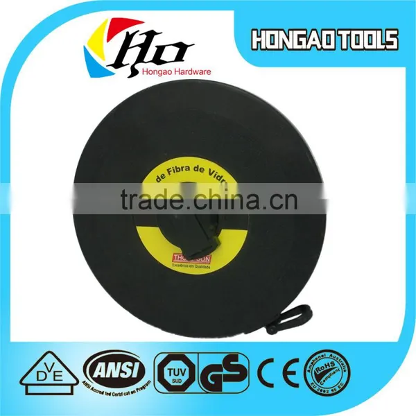 50M 165FEET Round Black ABS Case Fiber Measure Tape Brand Measuring Tape Quality Choice photo-3