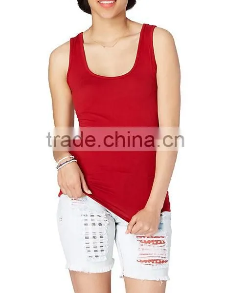 Scoop Neck Knit Tank Top