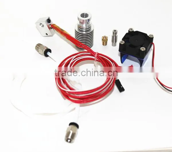 3D Printer J-head Hotend With Single Cooling Fan for 1.75mm/3.0mm E3D v6 Direct Filament Wade Extruder 0.2mm/0.3mm/0.4mm Nozzle photo-2
