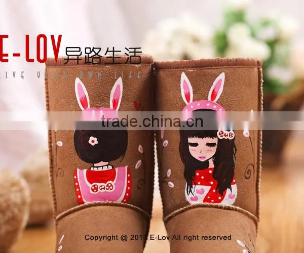 NO.U005LHot Sales High Quality and Cheap Woman Fur Boots photo-5