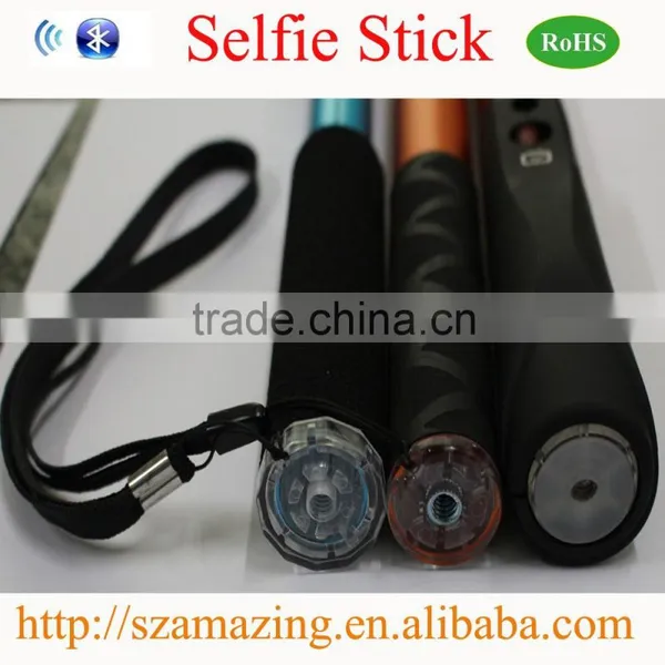 2015 Best Quality Factory Bluetooth Selfie Stick With Bluetooth Shutter Button photo-6