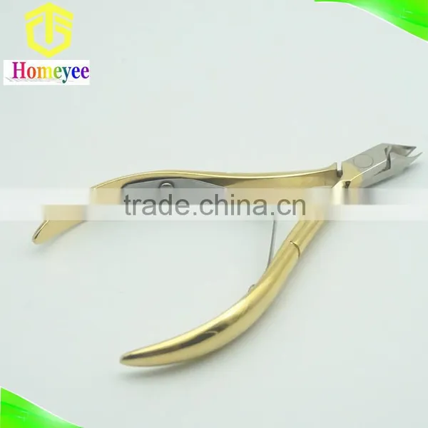 Golden Handle Dead Skin Stainless Steel Scissors photo-3