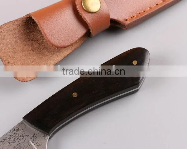 OEM Damascus Black Fixed Blade Hunting Knife Blanks UD402329 photo-5
