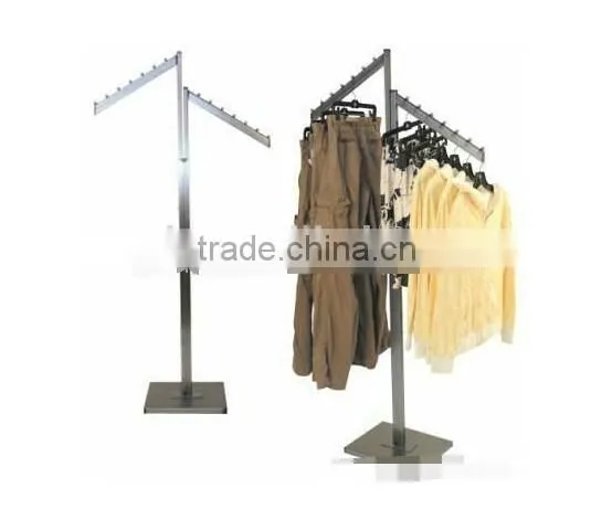 RH-YJ01 Cloth Display Racks 400*300*1800 Q235 Chrome Plated High Quality Clothes Rack Stand Display photo-4